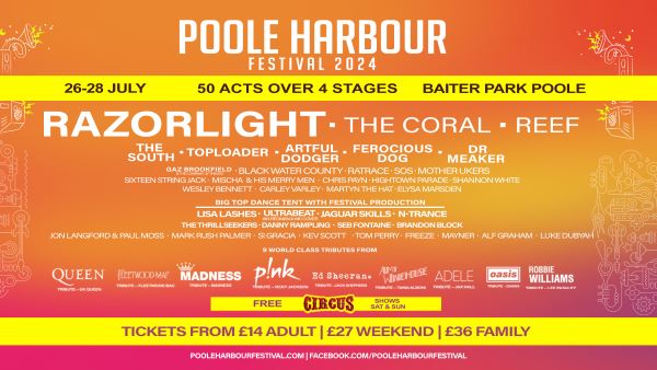 1st Release Tickets Ending This Sunday For Poole Harbour Festival