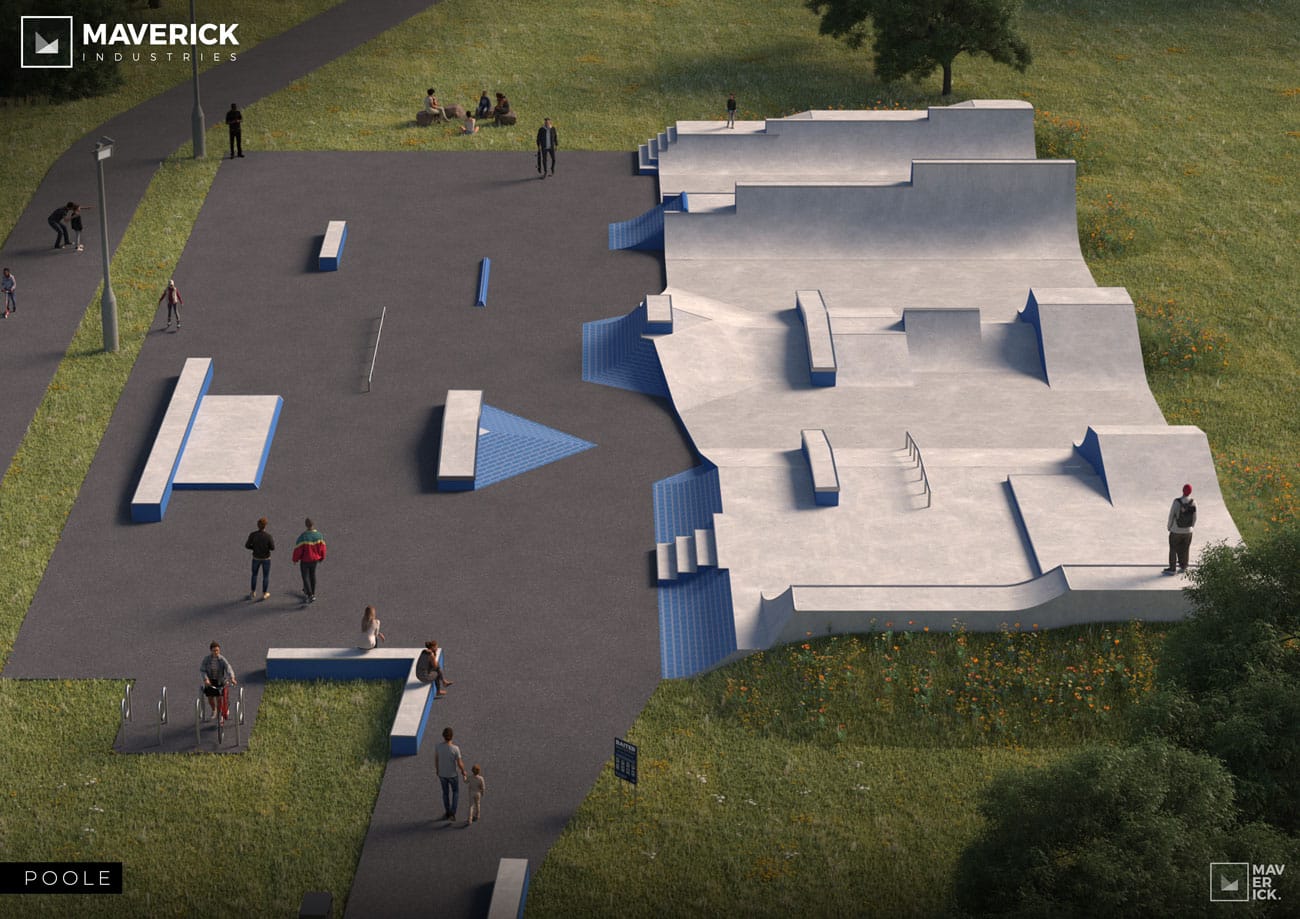Proposed New Skate Park Poole - 3D Visual