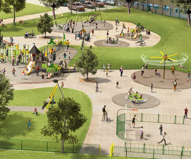 Proposed plans for King's Park Play Area Credit: BCP Council