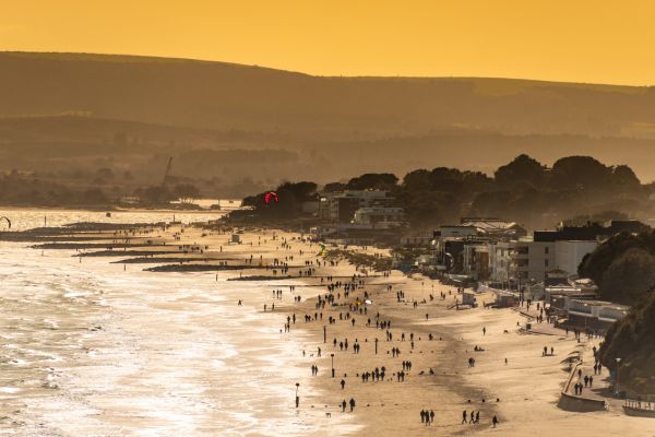 Sunset over Sandbanks, Poole, Dorset