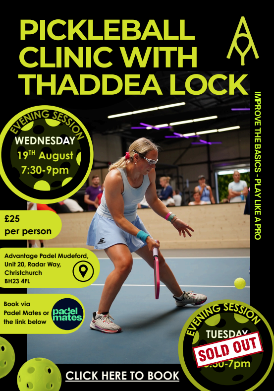 Pickleball Clinic with Thaddea Lock