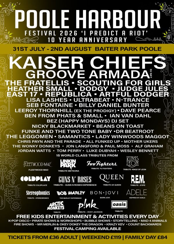 Poole Harbour Festival 2026 | Live Music & Family Festival in Dorset