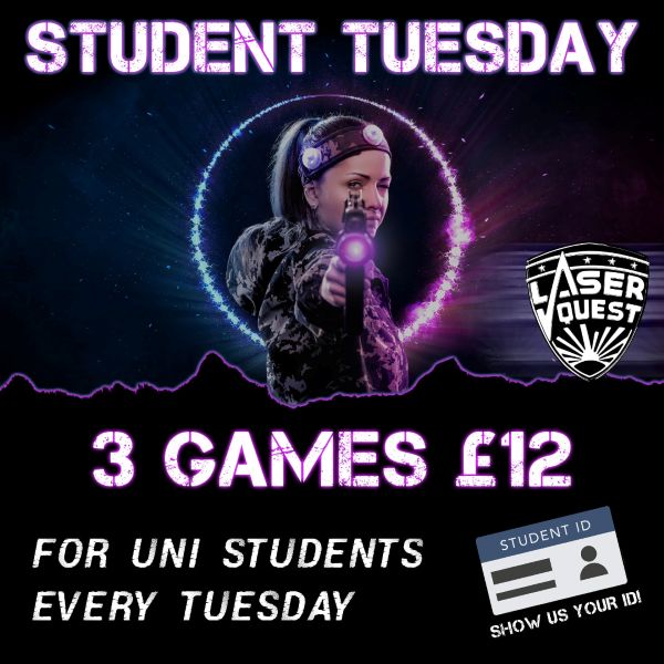 Student Tuesdays at Laser Quest Bournemouth