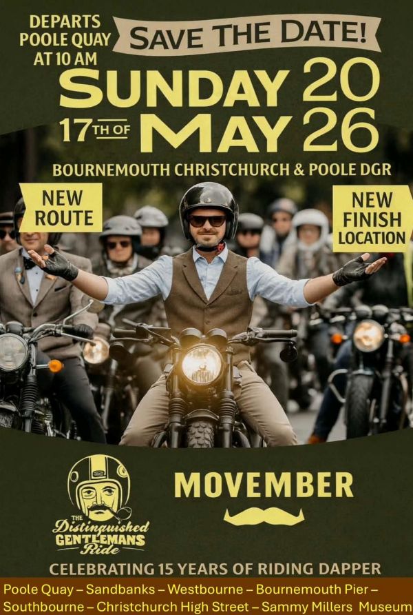 The Distinguished Gentleman's Ride 2026