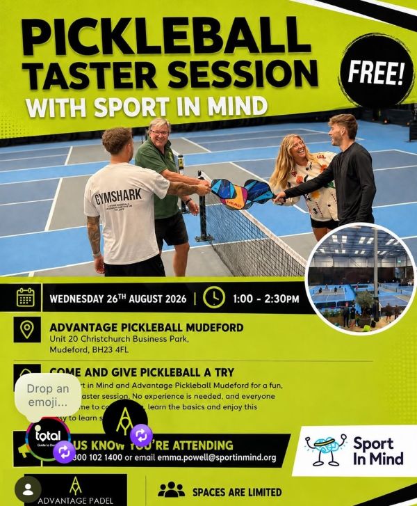 Pickleball Taster Session with Sport in Mind at Advantage Padel Mudeford