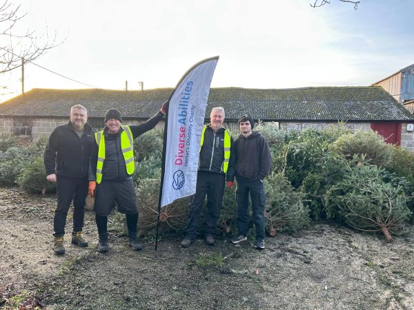 Treecycling success for Disability Charity