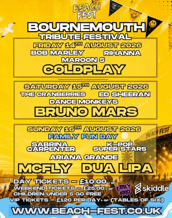 Beach Fest Bournemouth Early Bird Tickets