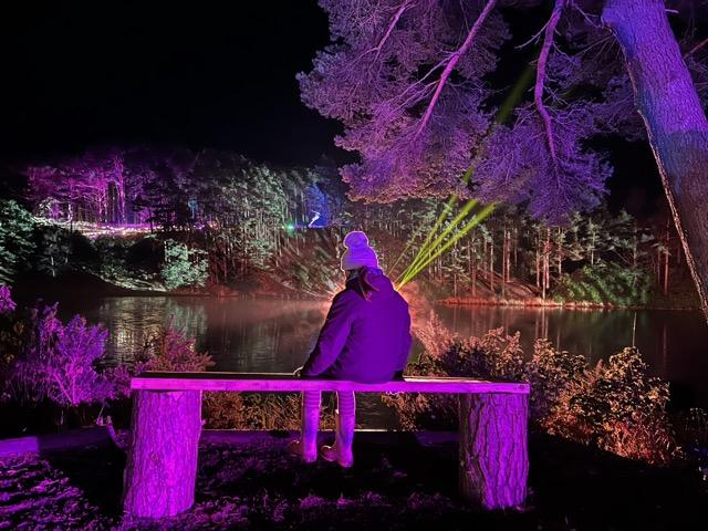 Illuminate blue pool