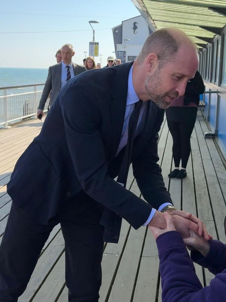Prince William Visits Bournemouth Pier to Meet Homewards Partners