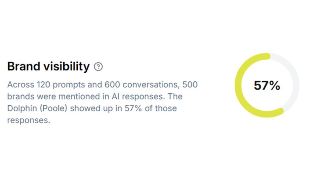 AI visibility percentage